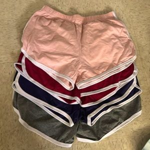 4 pairs of shorts size medium. never worn just opened.